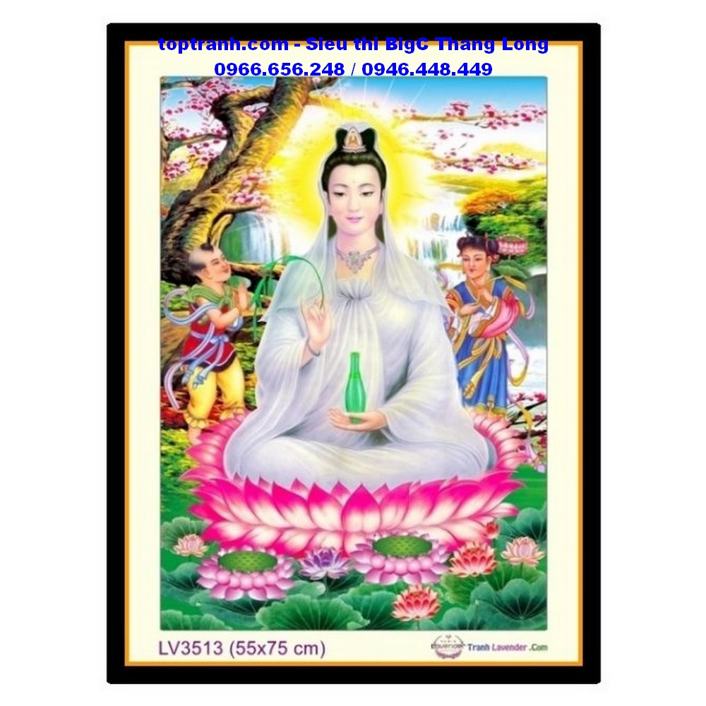 Tranh thêu Quan âm bồ tát
